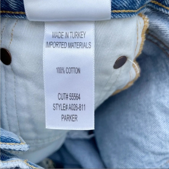 Agolde Parker denim shorts 24 - Picture 4 of 6